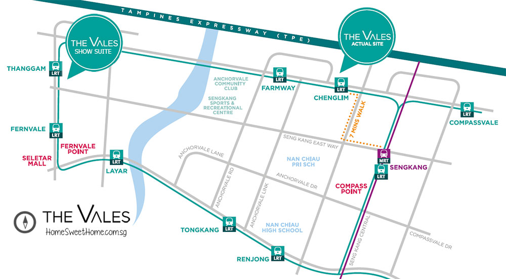 The Vales Brochure / e-Brochure : 600m walking distance to Sengkang MRT and Bus Interchange
