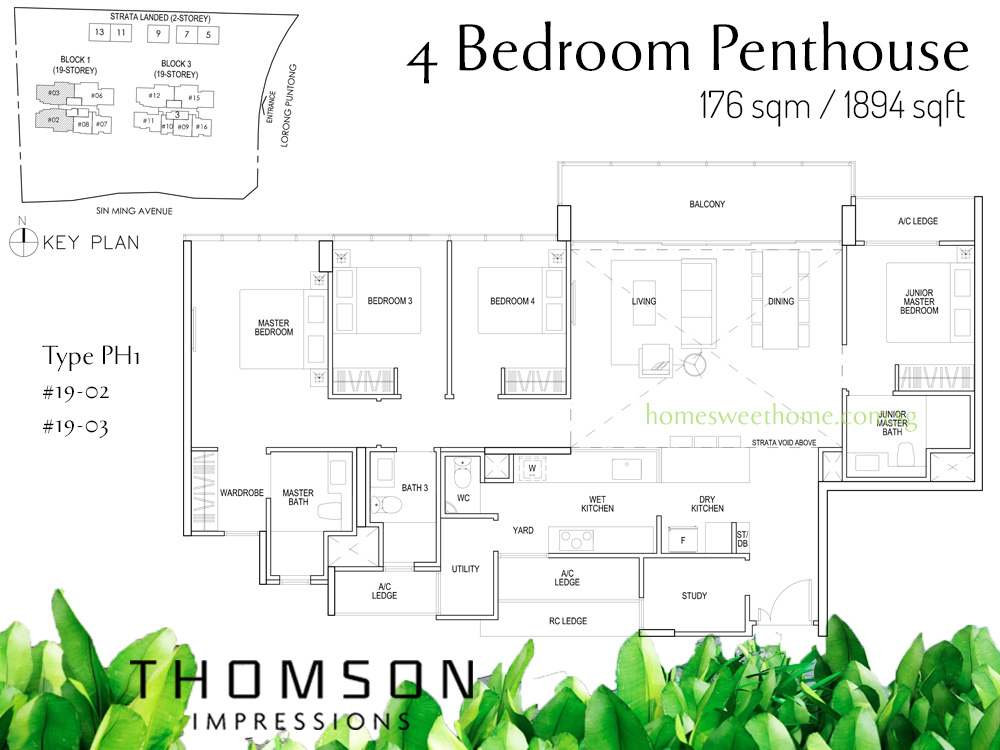 Thomson Impressions Penthouse / Patio / Terrace House / Detached / Floorplans
