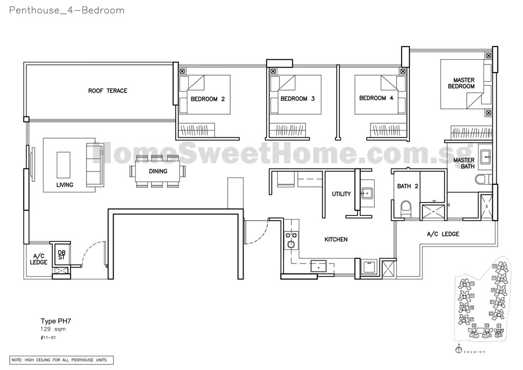 Floor Plan - Penthouse type PH7