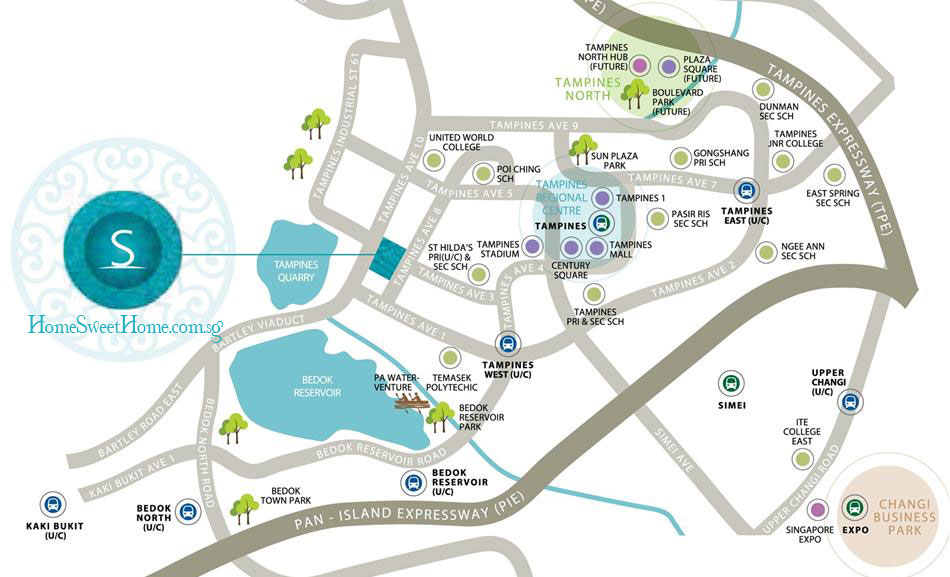 New Launch Condominium Singapore - Santorini Condo Location Map / Address - VVIP Preview
