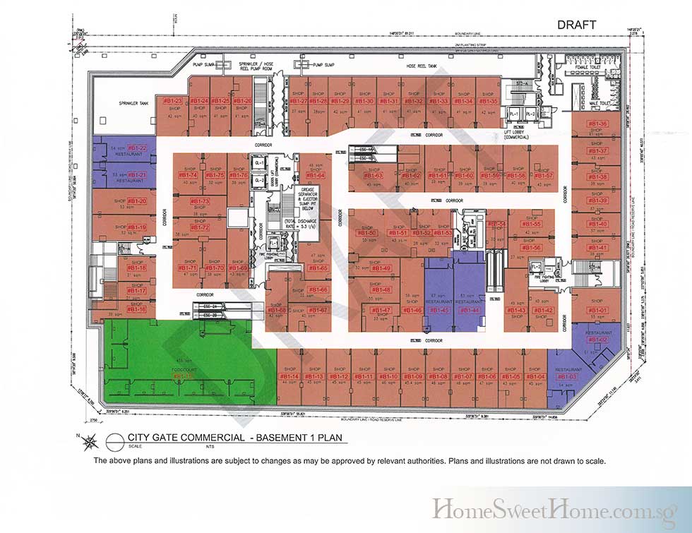 CityGate Mall Commercial Basement 1 Floor Site Plan