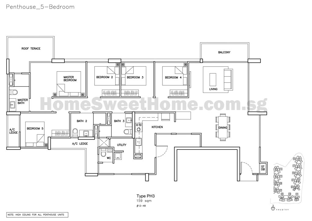 Floor Plan - Penthouse type PH3