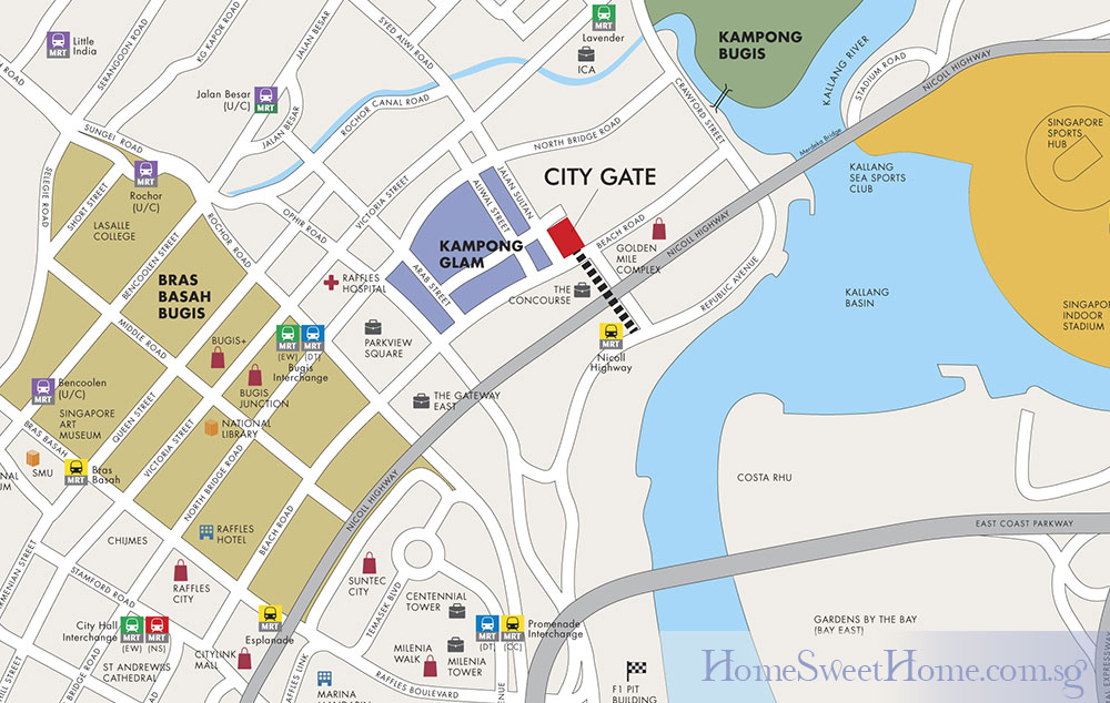 Map CityGate Location - City Gate Condo