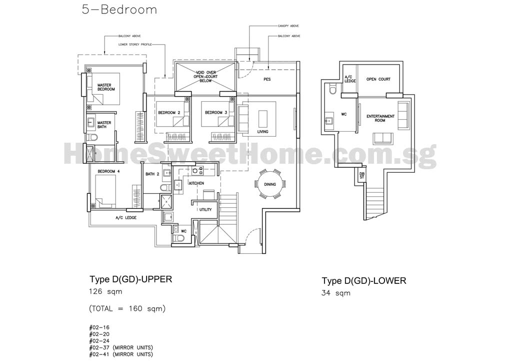 Floor Plan - Garden Duplex 5br type D(GD)