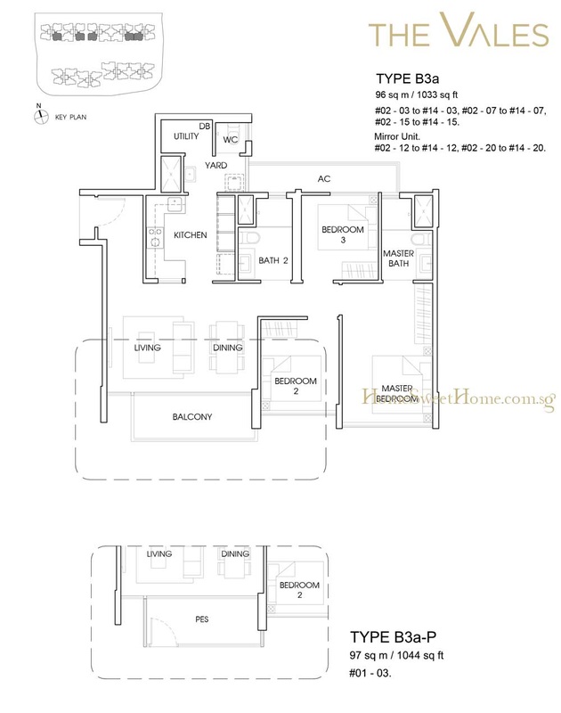 SingHaiYi The Vales Executive Condominium Floorplans