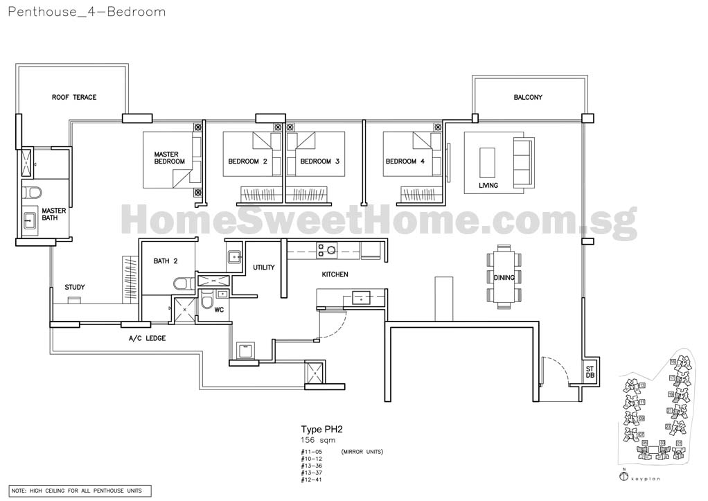 Floor Plan - Penthouse type PH2