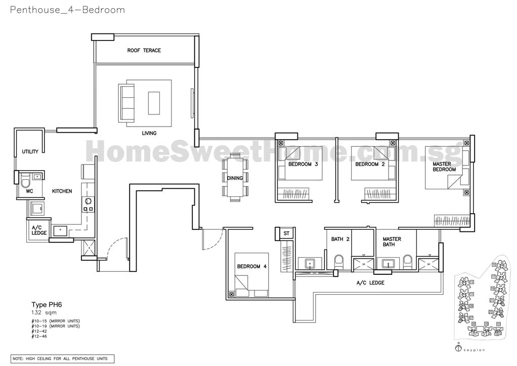 Floor Plan - Penthouse type PH6