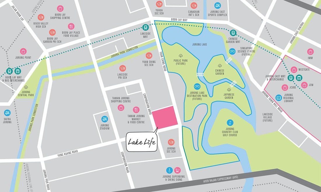 Jurong West EC - Taman Jurong EC - Lake Life - Ec Location of Showflat next to Lakeside MRT