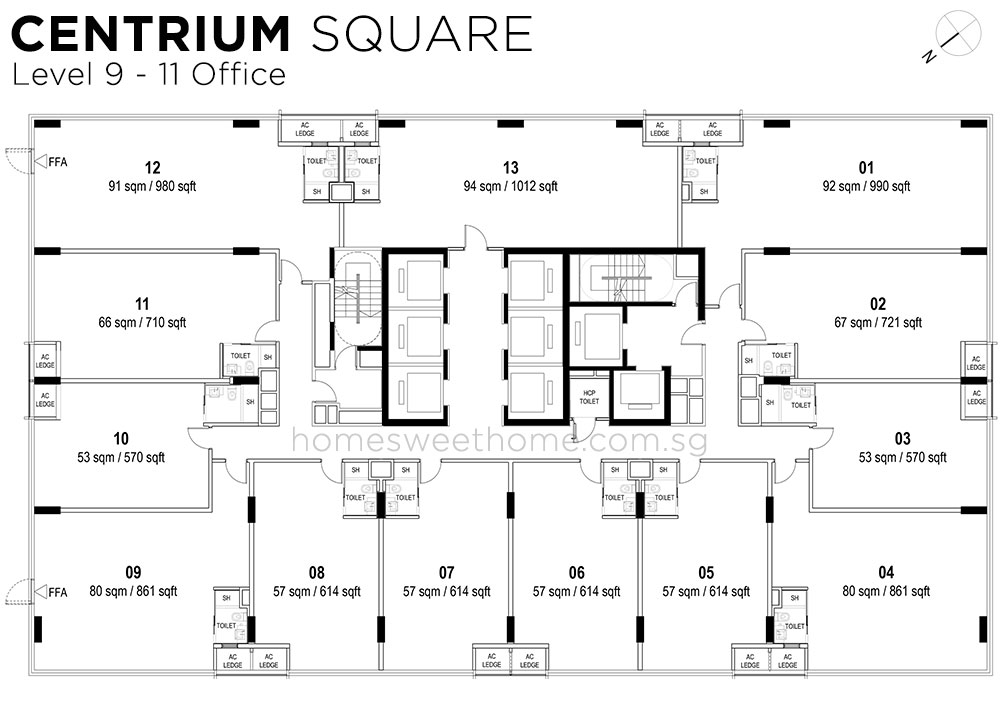 Centrium Square Office Floor Plan Layout