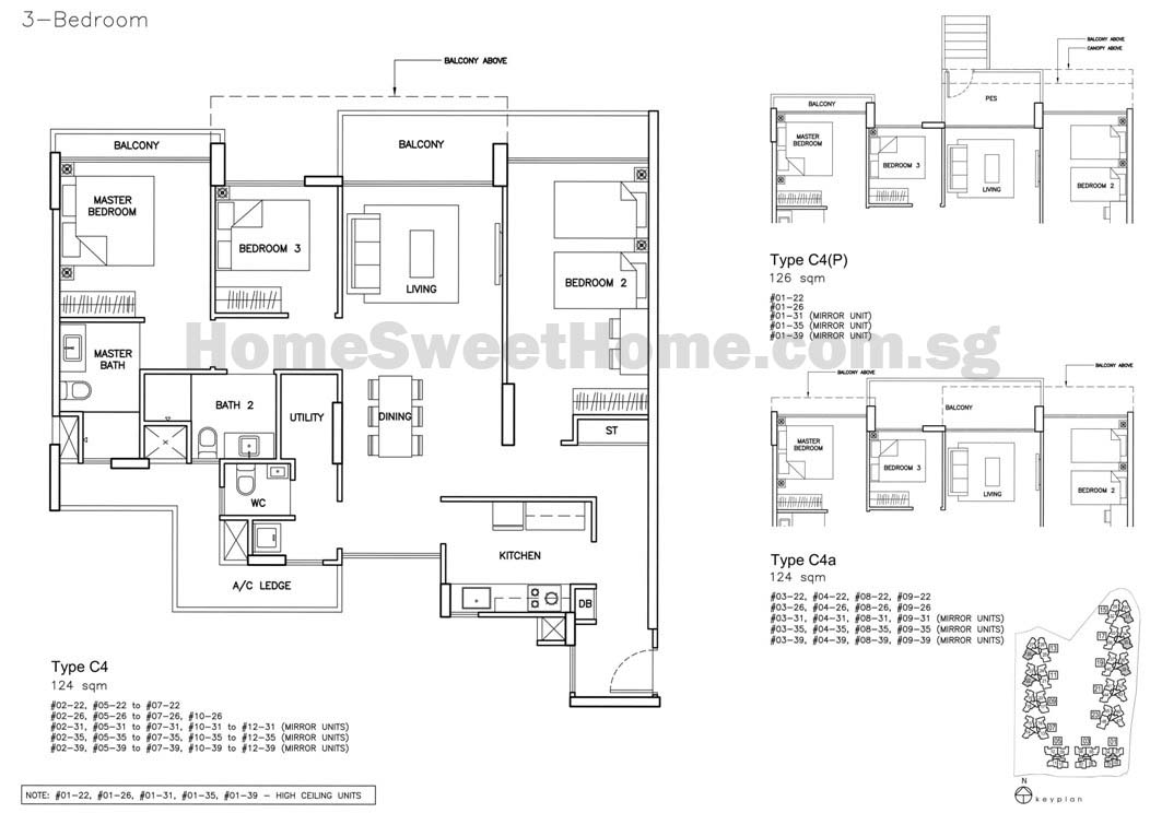 ec 3 bedroom floor plan