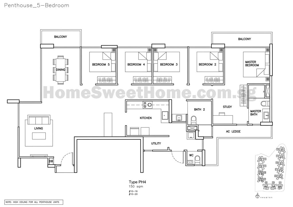 Floor Plan - Penthouse type PH4