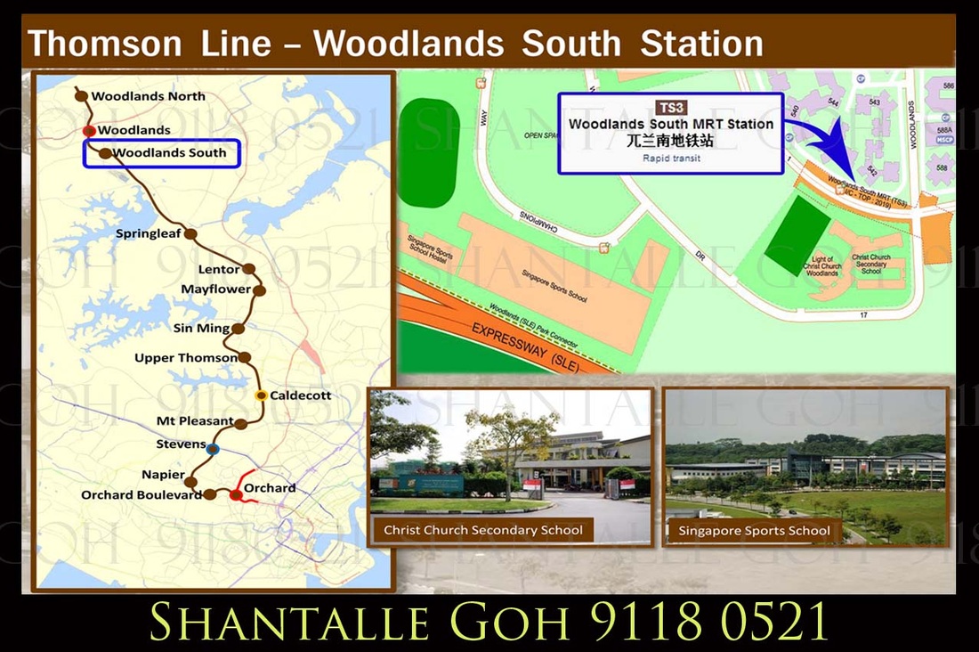 Location Thomson Line Woodlands South MRT - Twin Fountains EC