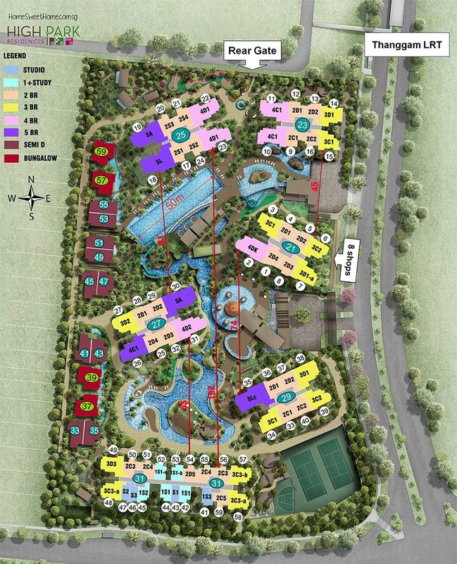 HighPark Residences - Site Plan - Private Condominium Located at Fernvale, Sengkang