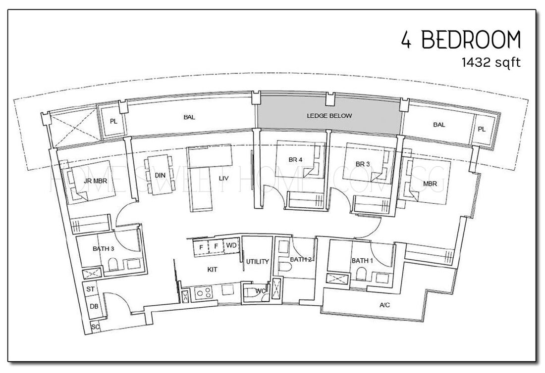One-Pearl-Bank-Floor-Plans-4-Bedroom-1432-sqft